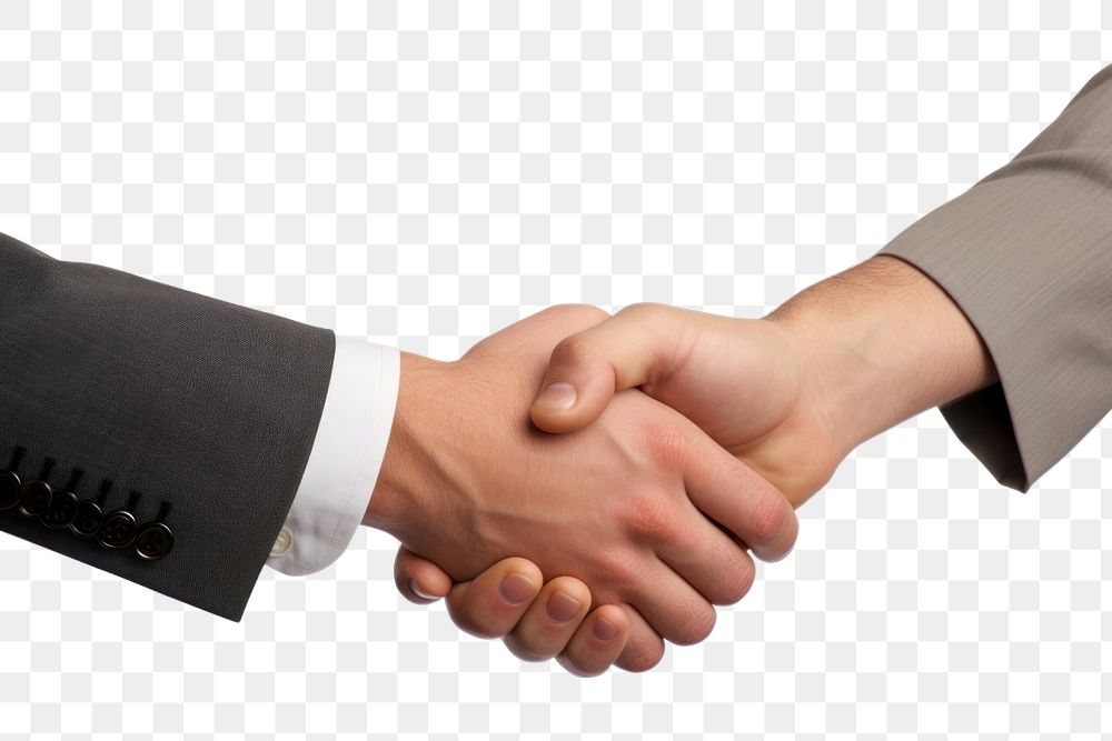 PNG Handshake agreement greeting finger. AI generated Image by rawpixel.