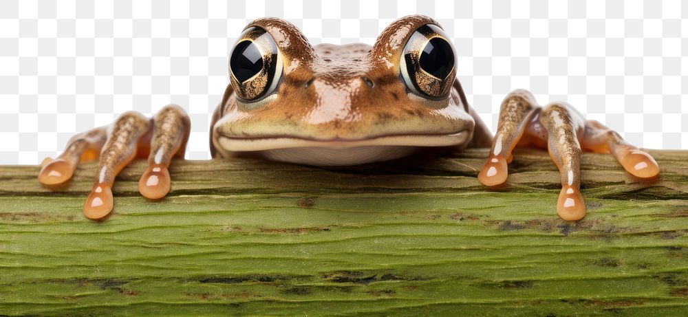 PNG Wood frog amphibian wildlife animal. AI generated Image by rawpixel.