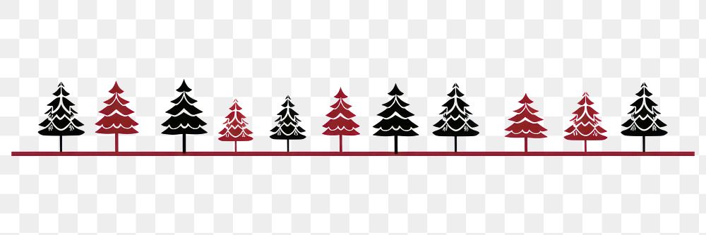 PNG Chirstmas border plant tree line. AI generated Image by rawpixel.