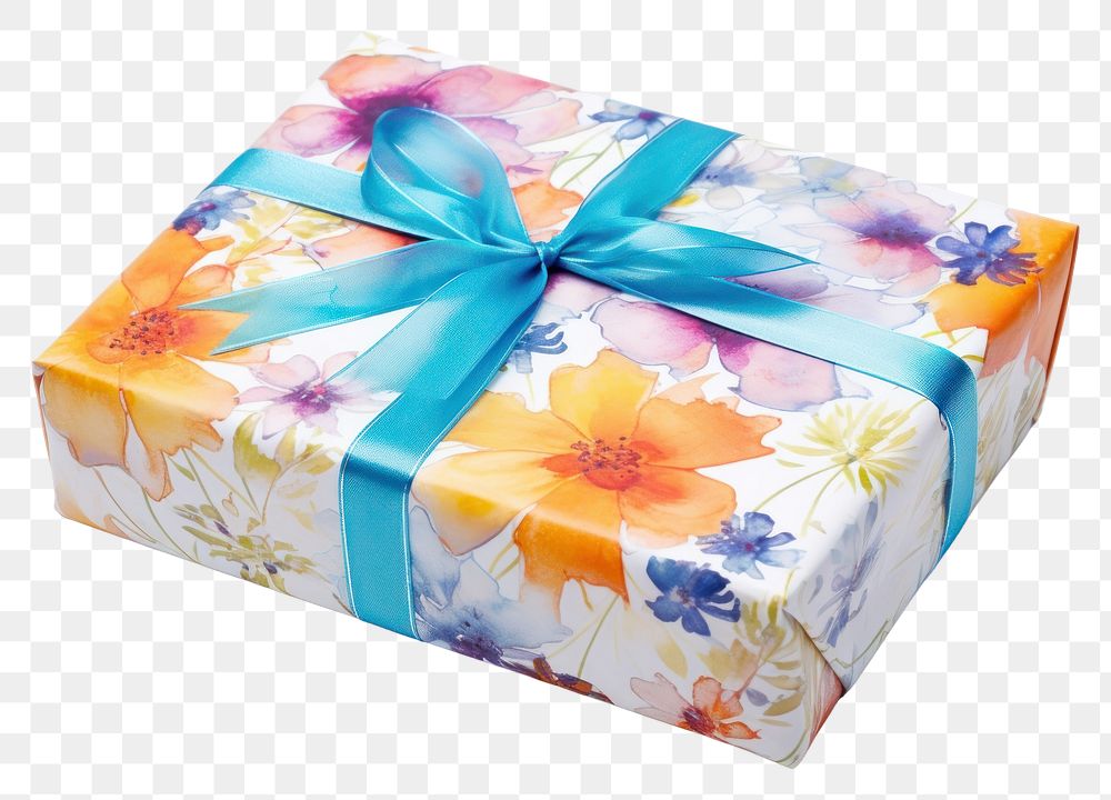 PNG Summer gift box white background celebration. AI generated Image by rawpixel.