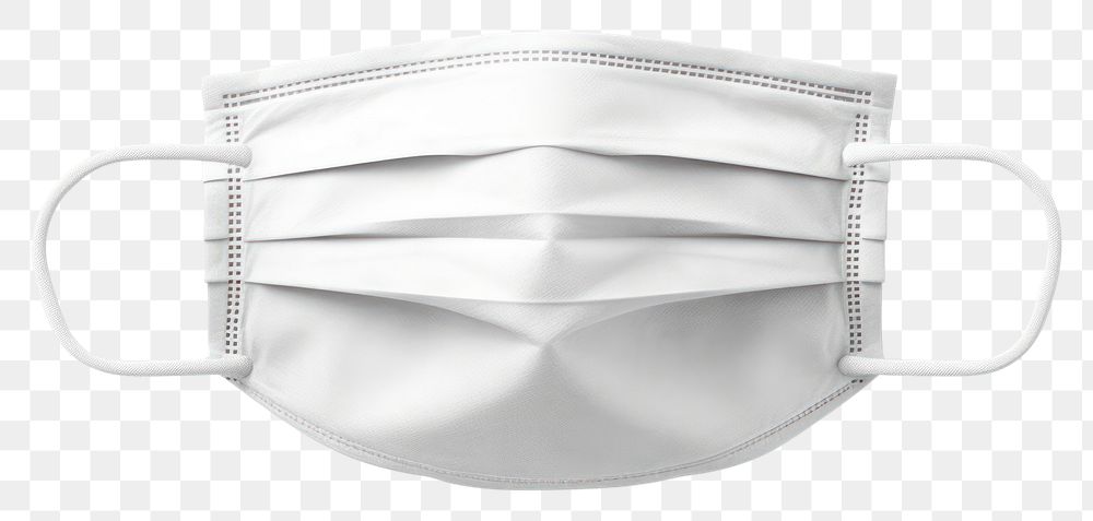 PNG White medical mask white background accessories accessory. AI generated Image by rawpixel.