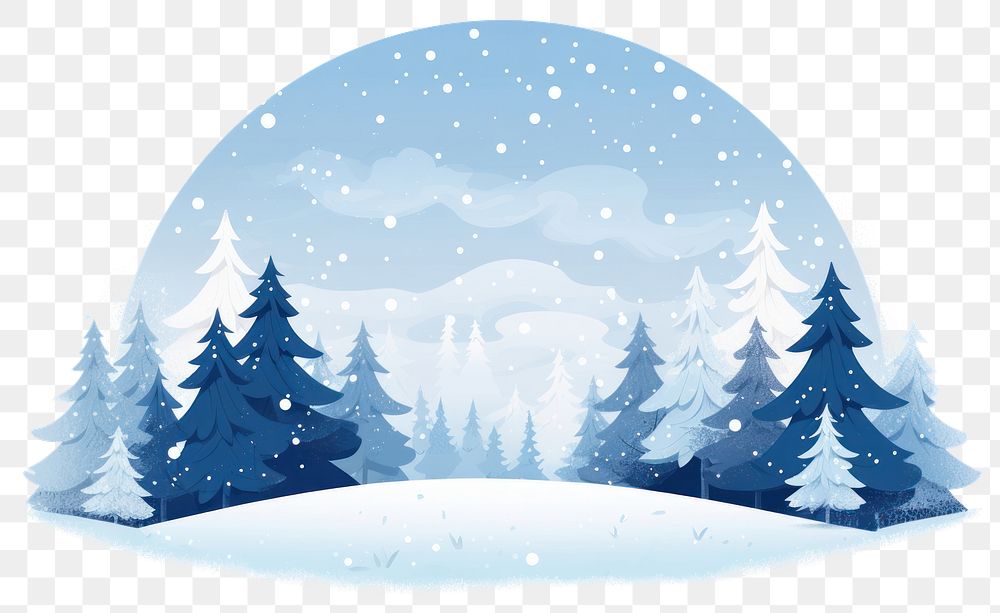 PNG Winter snow christmas snowing. AI generated Image by rawpixel.