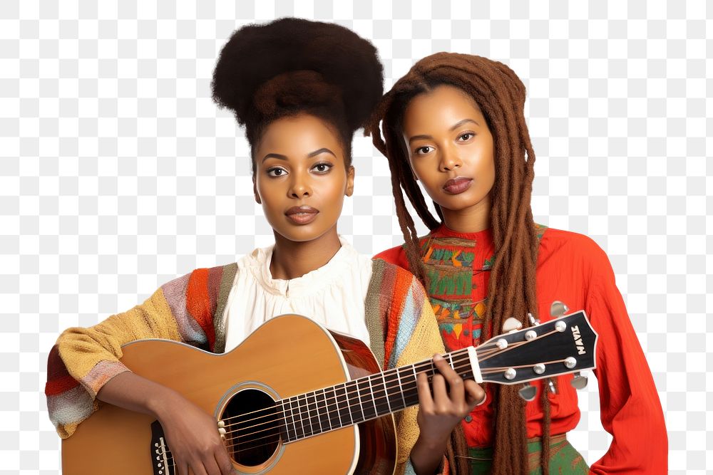 PNG Guitar music musician women. AI generated Image by rawpixel.