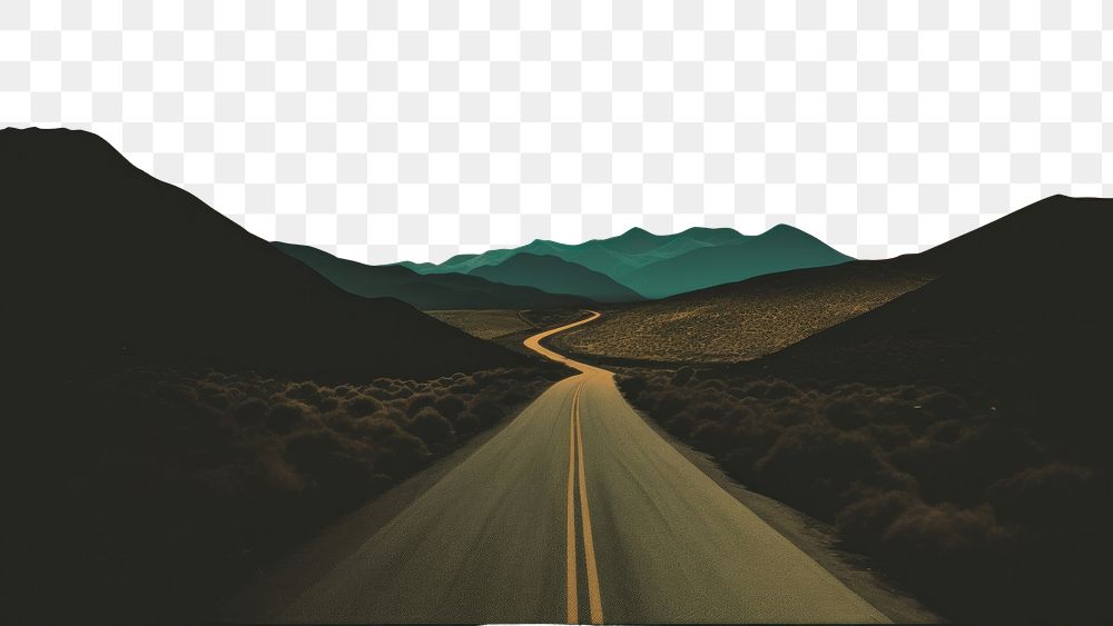 PNG Road landscape horizon highway. .