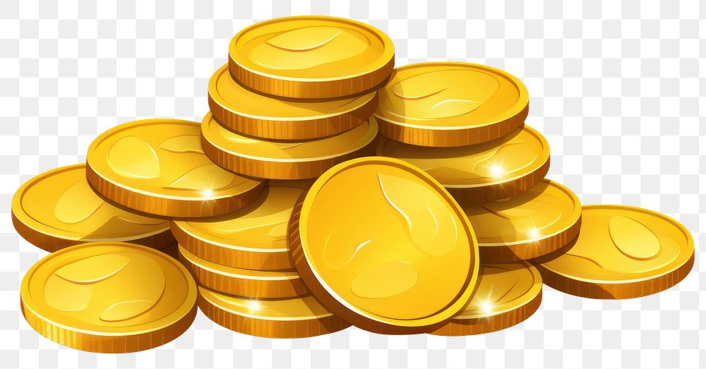 PNG Gold coin money investment. AI generated Image by rawpixel.