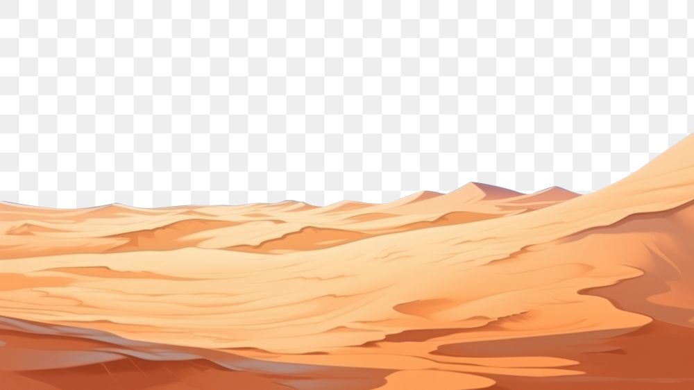 PNG  Sand dunes landscape backgrounds panoramic. AI generated Image by rawpixel.