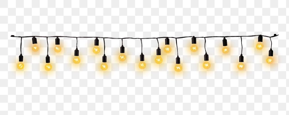 PNG String lights chandelier lighting yellow. .