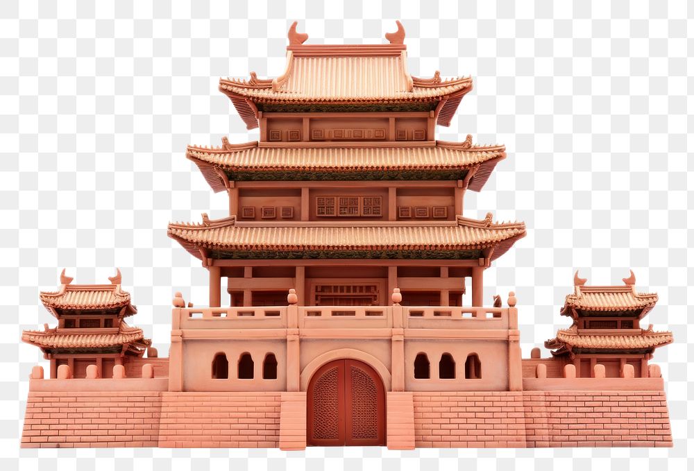 PNG Chinese castle architecture building temple. AI generated Image by rawpixel.