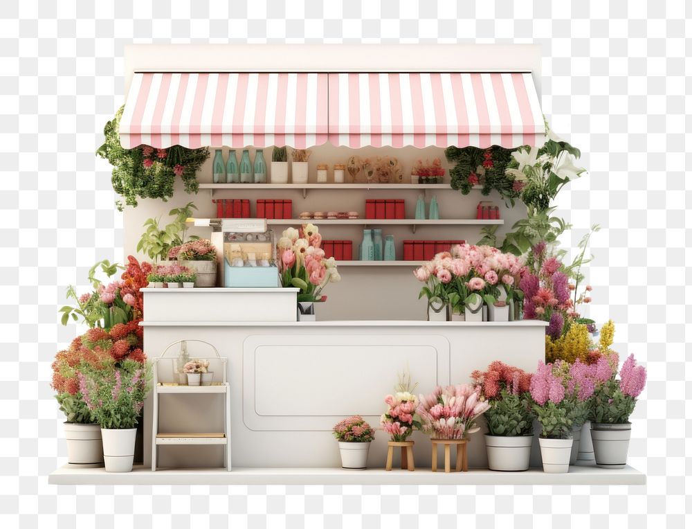 PNG Flower shop plant arrangement greengrocer. AI generated Image by rawpixel.