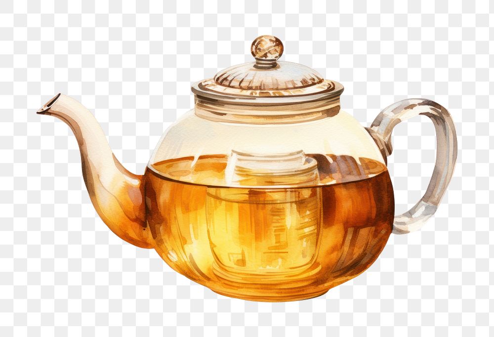 PNG Teapot white background refreshment tableware. AI generated Image by rawpixel.