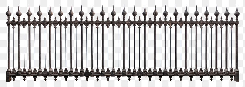 PNG  Iron fence gate white background architecture