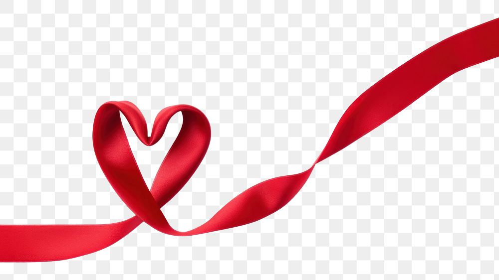 PNG Passion ribbon symbol heart
