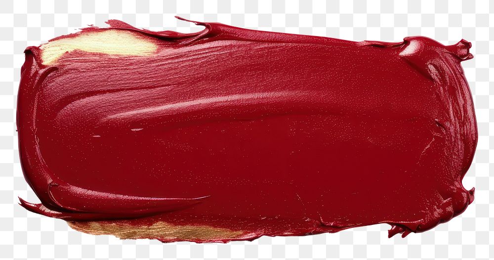 PNG  Flat Metallic dark red glitter paint brushstroke white background cosmetics ganache. AI generated Image by rawpixel.