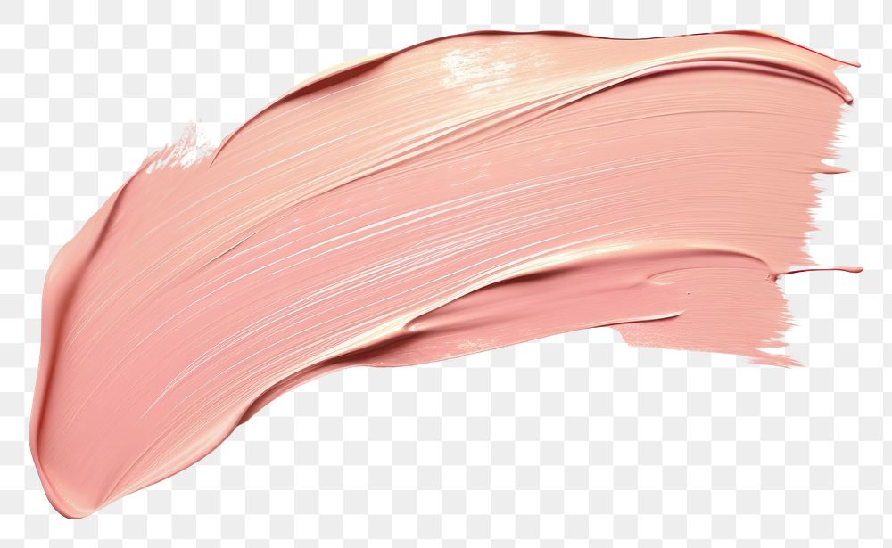 PNG  Flat Metallic rose gold pastel paint brushstroke white background cosmetics abstract. AI generated Image by rawpixel.