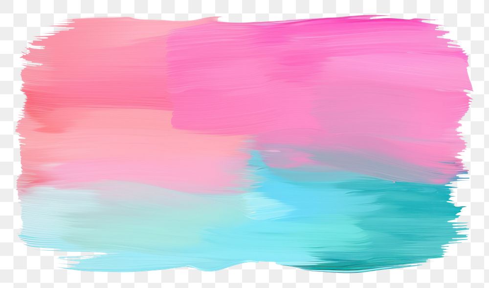 PNG  Flat colorful pastel paint brushstroke backgrounds rectangle white background. AI generated Image by rawpixel.