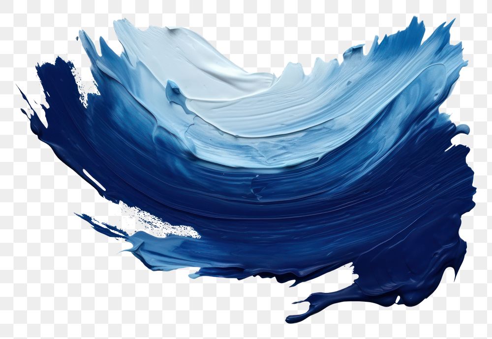 PNG  Flat dark blue pastel brushstroke white background splattered creativity. AI generated Image by rawpixel.