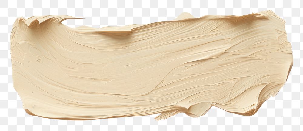 PNG  Flat pale Beige paint brushstroke wood white background textured. AI generated Image by rawpixel.