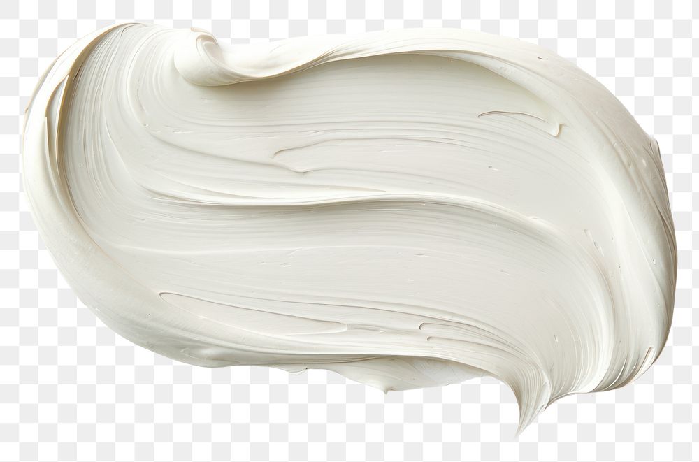 PNG  Flat pale white paint brushstroke white background porcelain dessert. AI generated Image by rawpixel.