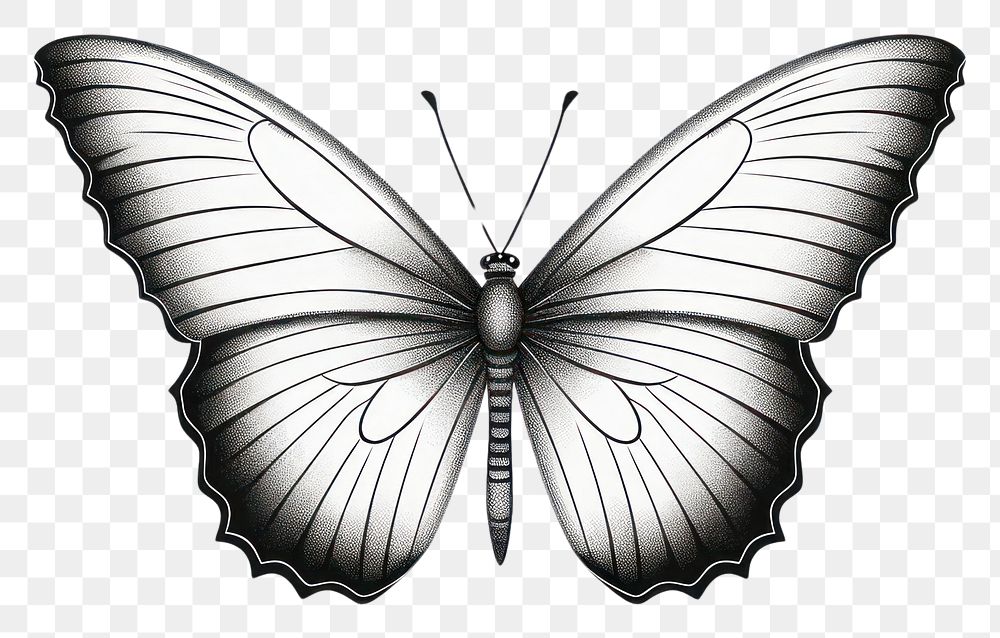 PNG  Butterfly butterfly drawing animal. AI generated Image by rawpixel.