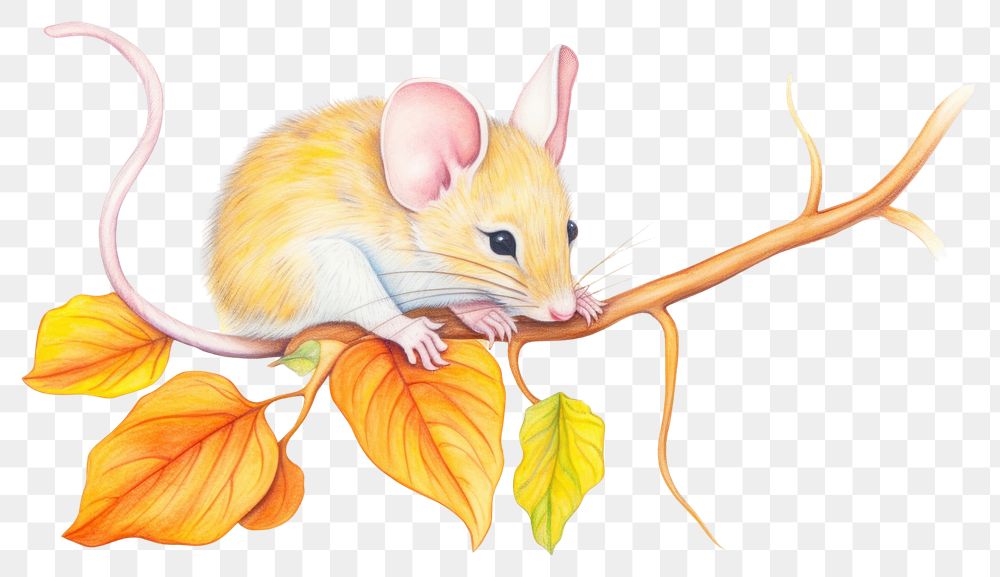 PNG Mouse drawing rat rodent. AI generated Image by rawpixel.