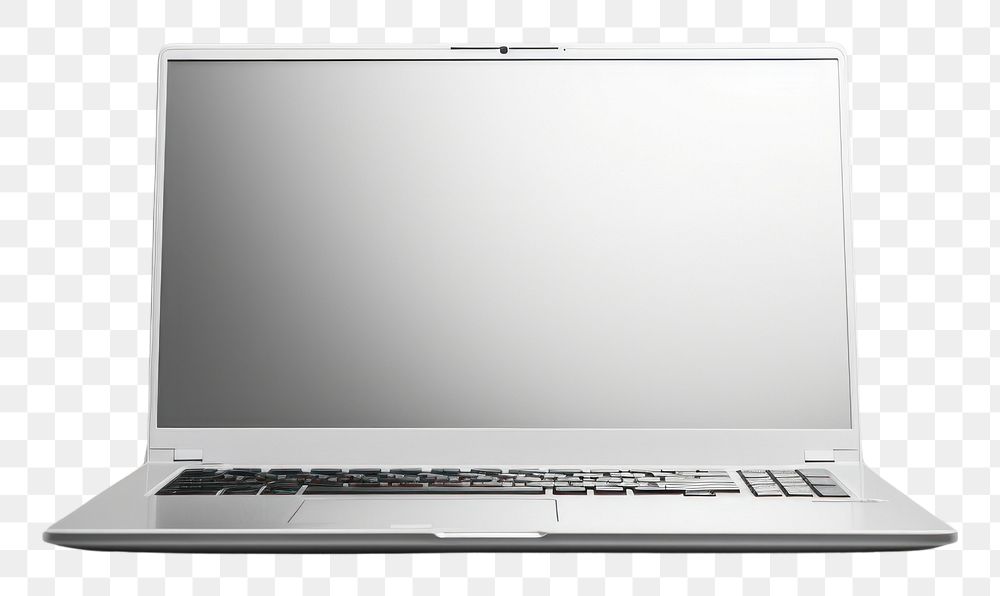 PNG  A laptop computer white electronics. AI generated Image by rawpixel.