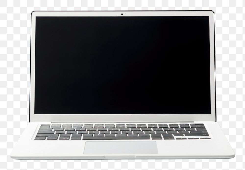 PNG  A laptop computer white background portability. AI generated Image by rawpixel.
