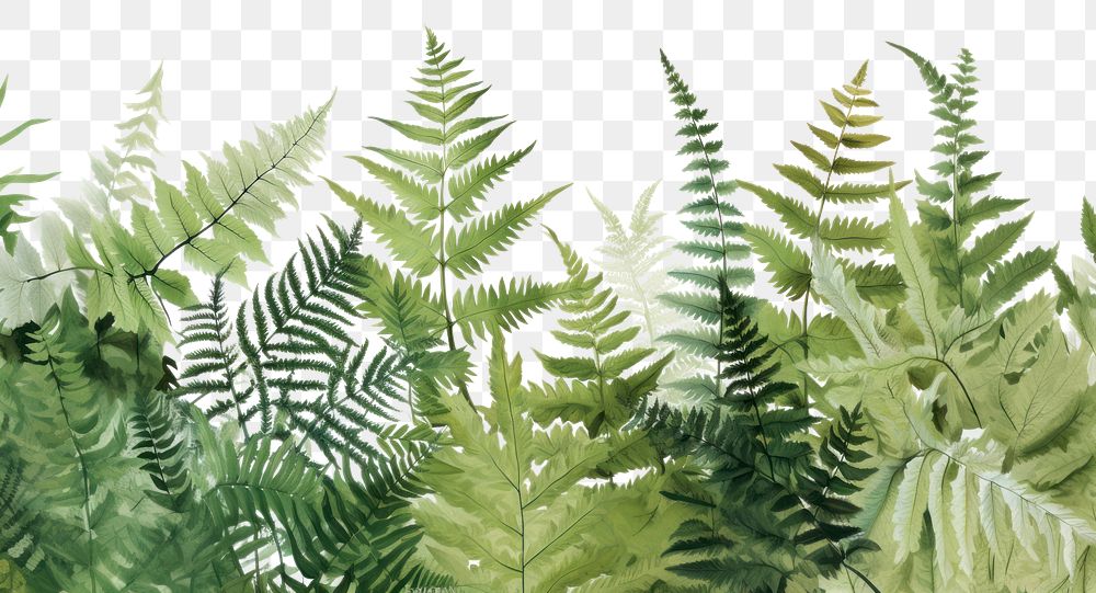 PNG  Fern leaves backgrounds plant leaf. AI generated Image by rawpixel.