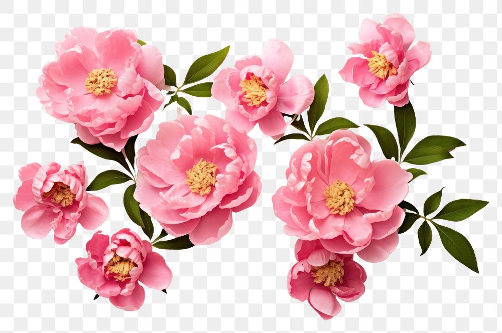 PNG Peony flowers blossom petal plant. AI generated Image by rawpixel.