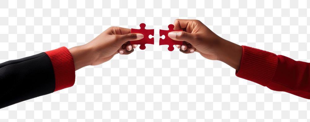 PNG  Man hands connecting couple puzzle piece adult jigsaw puzzle togetherness. AI generated Image by rawpixel.