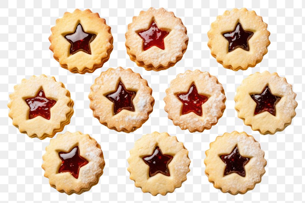 PNG  Christmas cookies jam dessert biscuit pastry. AI generated Image by rawpixel.