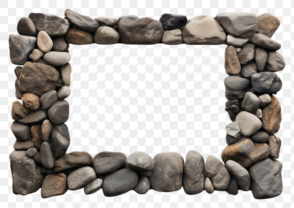 PNG Pebble rock outdoors stone. AI generated Image by rawpixel.