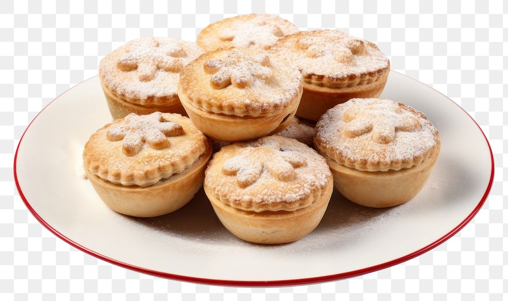 PNG Mince pies plate dessert pastry. 