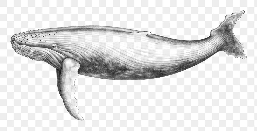 PNG Vintage whale drawing sketch animal. AI generated Image by rawpixel.