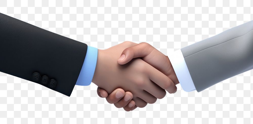 PNG  Business handshake agreement greeting success. AI generated Image by rawpixel.