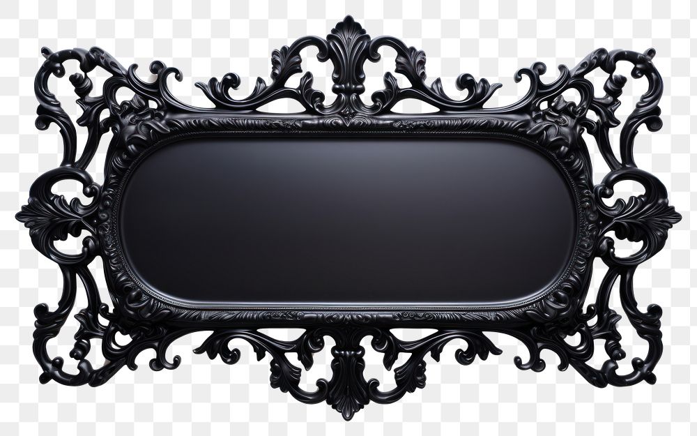 PNG  Rectangle black rectangle mirror photo. AI generated Image by rawpixel.