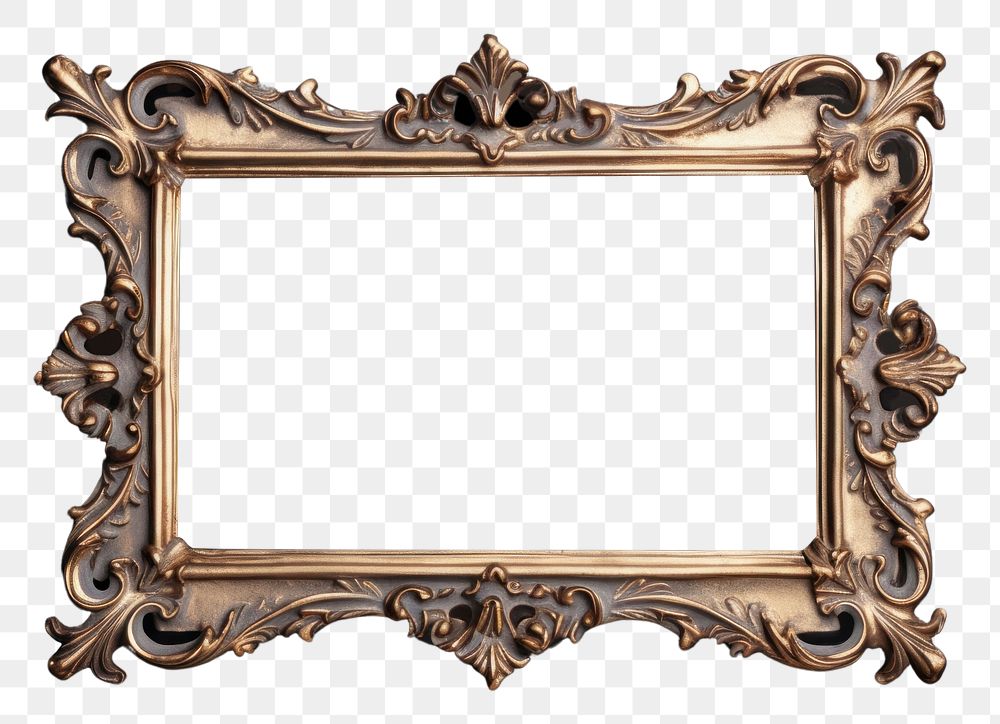 PNG  Rectangle Rococo frame photo architecture