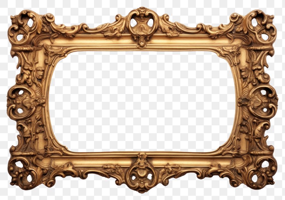 PNG  Antique Victoria mirror frame photo. AI generated Image by rawpixel.