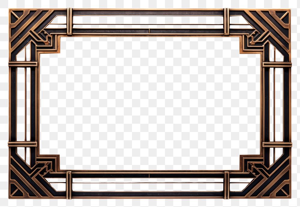 PNG  Art deco design frame vintage backgrounds white background architecture. AI generated Image by rawpixel.