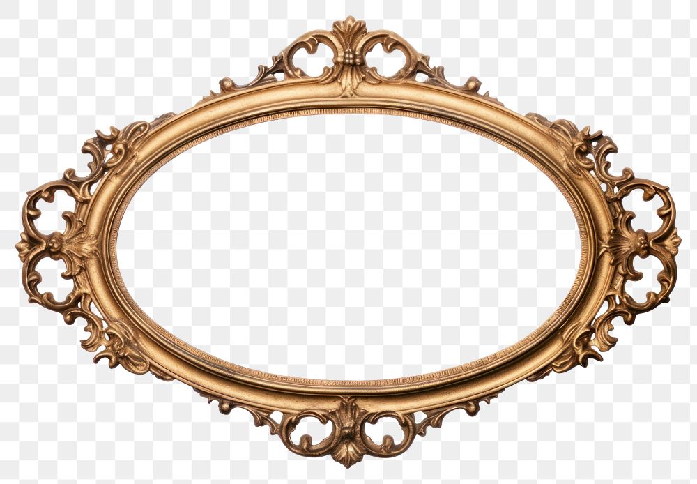 PNG  Oval Rococo frame photo oval. AI generated Image by rawpixel.