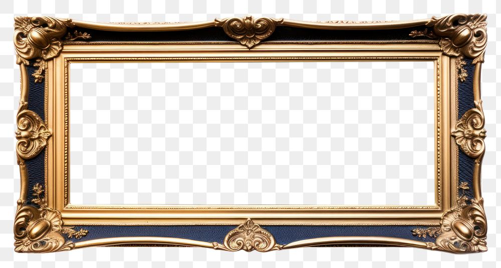 PNG  Frame photo gold white background. AI generated Image by rawpixel.