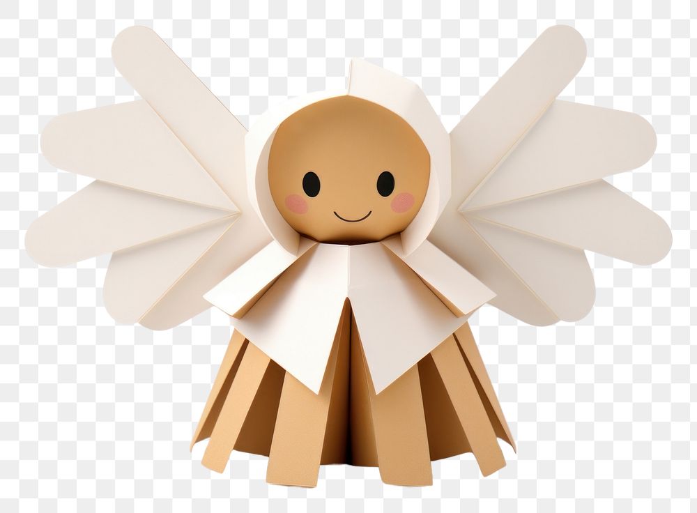 PNG  Christmas angel paper craft cute. AI generated Image by rawpixel.