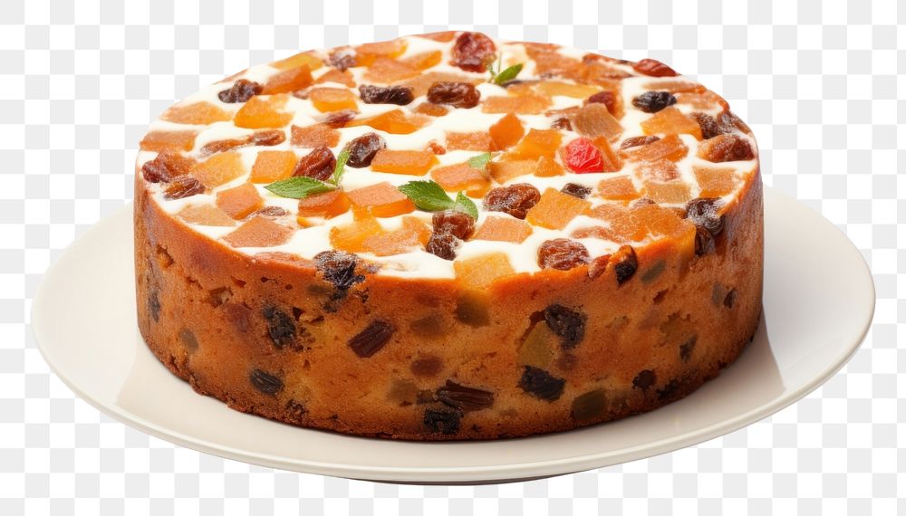 PNG Christmas Fruit Cake cake dessert fruit. AI generated Image by rawpixel.