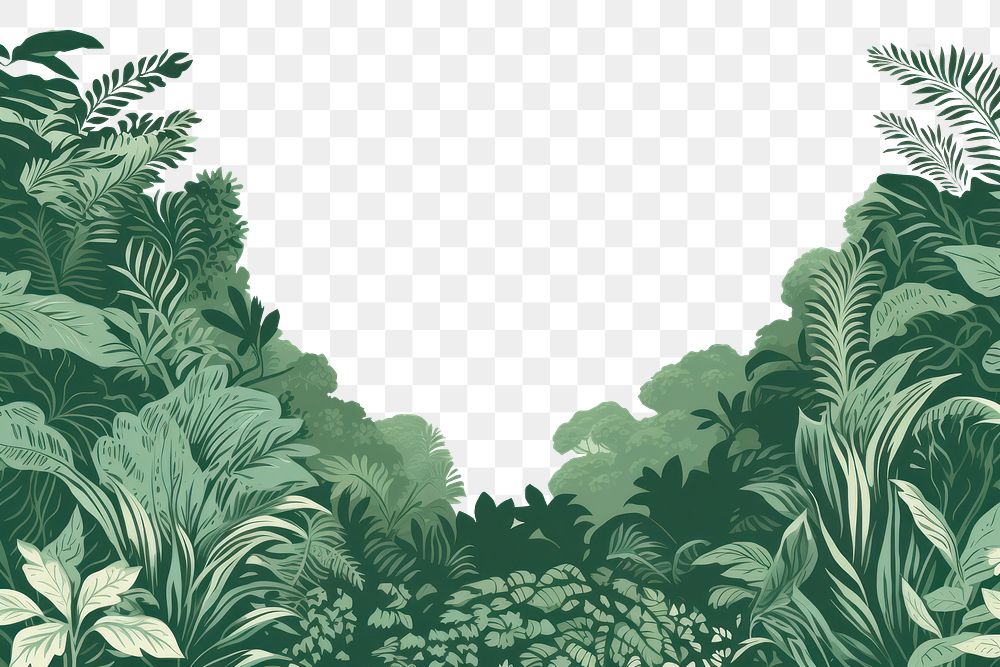 PNG Jungle vegetation landscape outdoors. AI generated Image by rawpixel.