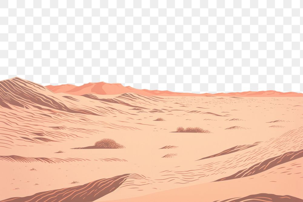 PNG Sand dunes nature desert tranquility. AI generated Image by rawpixel.