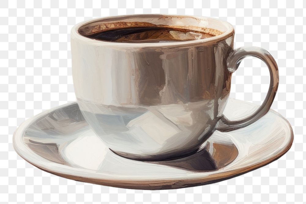 PNG Coffee cup painting saucer