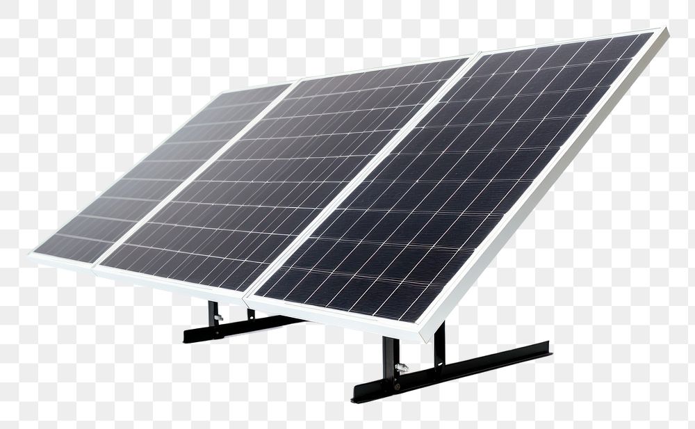 PNG  Solar Panel white background environmentalist solar panels. AI generated Image by rawpixel.