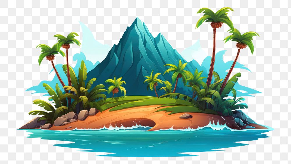 PNG Land landscape outdoors tropical. AI generated Image by rawpixel.
