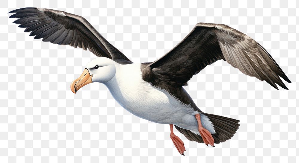 PNG Albatross seagull animal bird. AI generated Image by rawpixel.