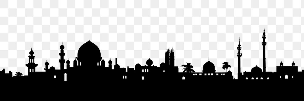 PNG Cairo silhouette architecture building. AI generated Image by rawpixel.