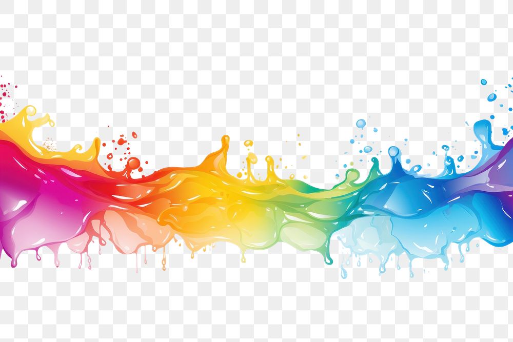 PNG  Rainbow splash backgrounds pattern rainbow. AI generated Image by rawpixel.